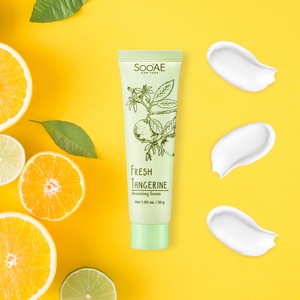 Sooae fresh tangerine facial cleansing foam cleanser soap. 